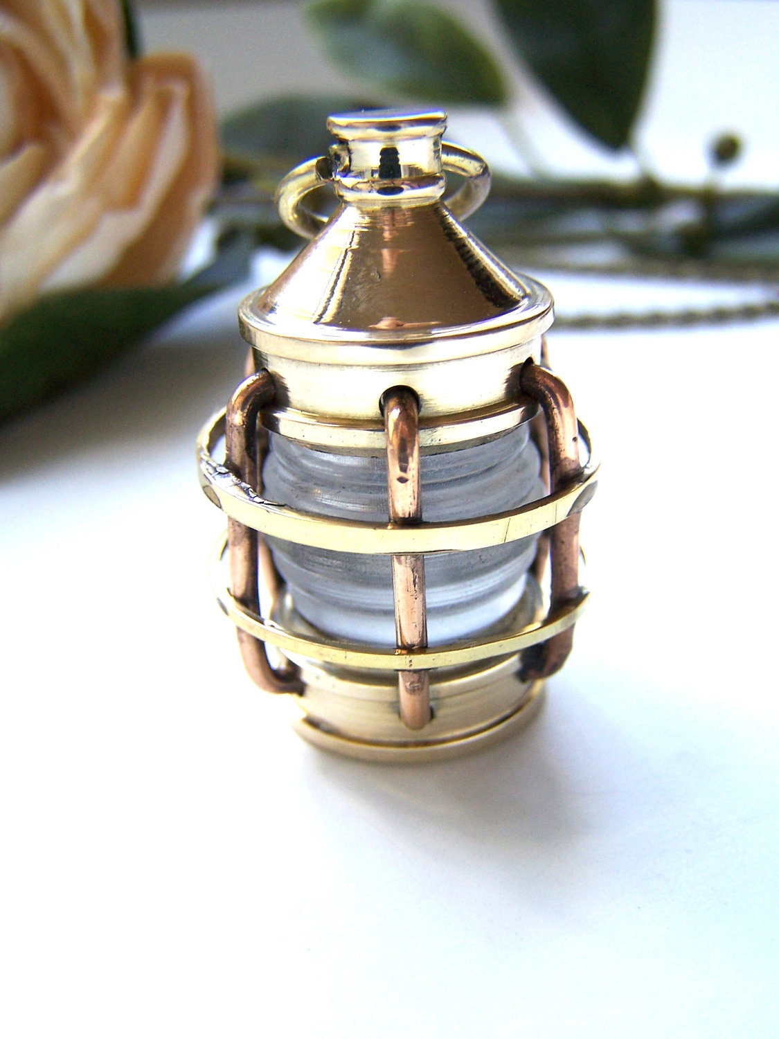 the lantern necklace.