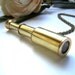 Brass Telescope Necklace - WORKING Nautical Spyglass, 30" Long Chain, Nickel Lead Free, Antique Bronze Chain, Unique Pendant, 38mm x 16mm