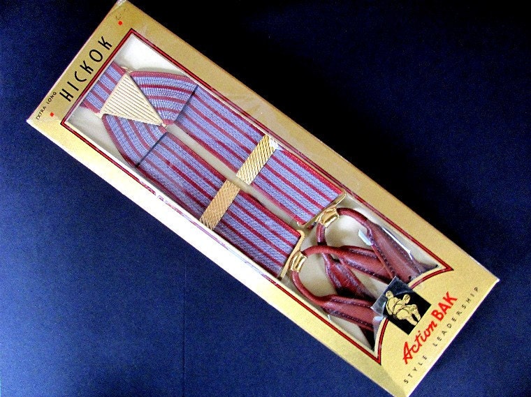 vintage hickok suspenders in original box mens accessories fashion