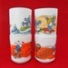 vintage smurfs mugs cups set sport theme peyo arcopal france smurfette skateboard surfing biker tennis kids cartoon