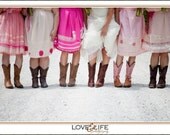 mismatched bridesmaid dresses / Dress / Bridesmaid / Romantic /  pink   / Fairy / Dreamy / Bridesmaid / Party / wedding / Bride