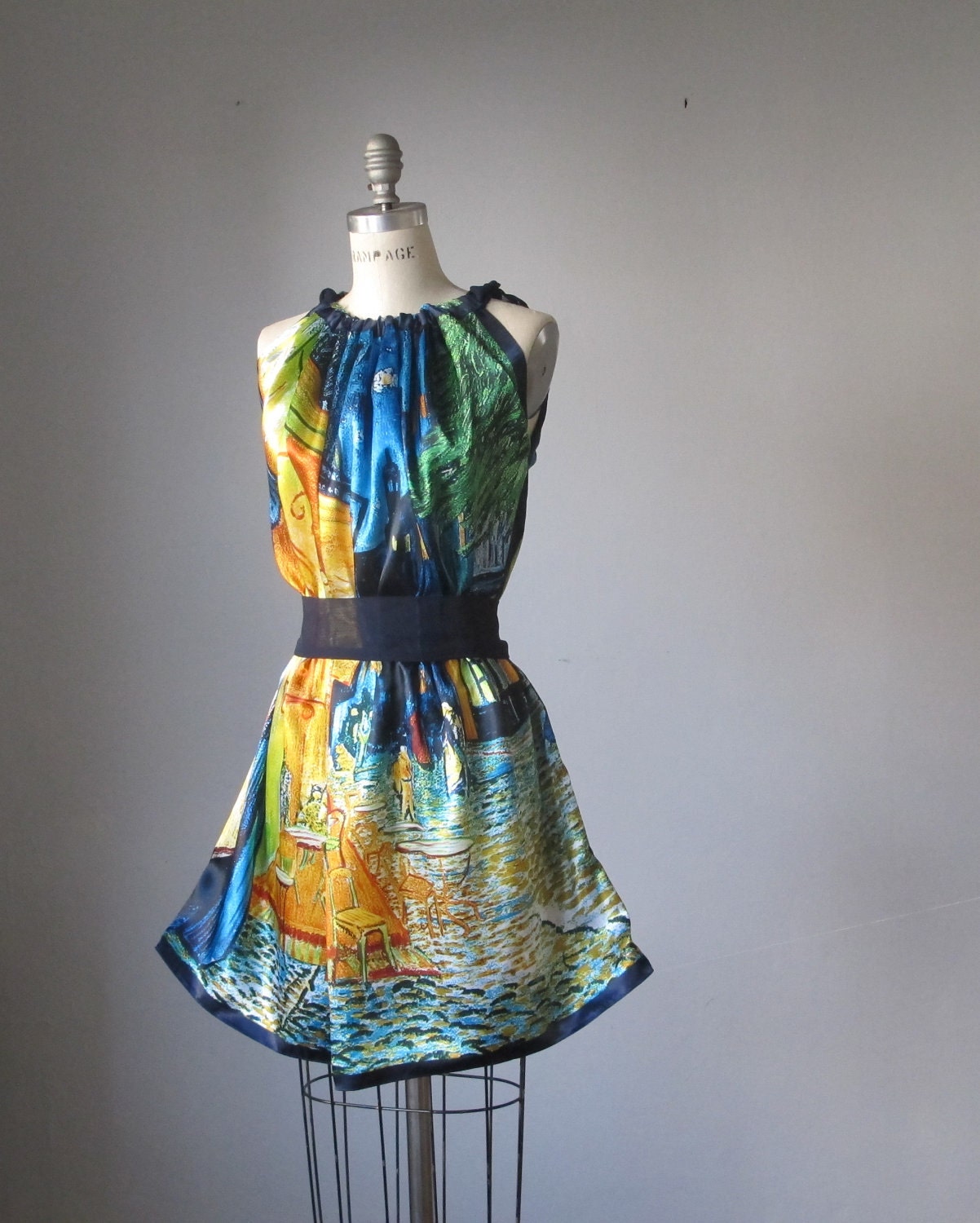 Dress / digital print dresses WEAR ART / Van Gogh / Romantic / Dreamy / Soft / Silk / Flowy / Delicate / Tunic / Art Dress