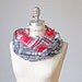 Vintage 60s Circle Silk Never End Scarf Shawl Wrap