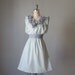 Dress / Bridesmaid / Romantic /Blue / Gray / Dreamy / Bridesmaid / Party / Ruffles Flowers / READY to SHIP