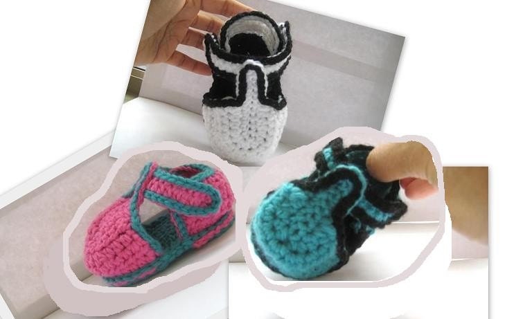 T-strap Crochet Baby Booties for Boys or Girls (pdf pattern for sale)