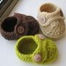 Boy's Striders Crochet Baby Booties Pattern ( pdf pattern)-4 sizes