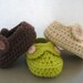 Boy's Striders Crochet Baby Booties Pattern ( pdf pattern)-4 sizes