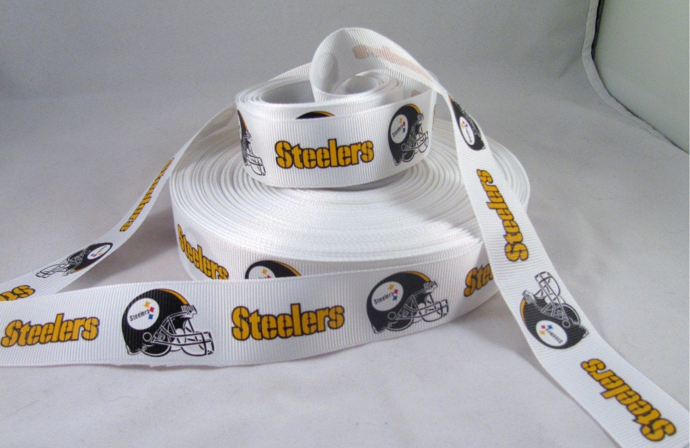 Pittsburgh Steelers Ribbon - 1 Yard, 1"  Ribbon