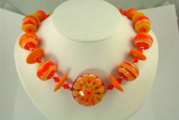 Sunkist Orange Necklace