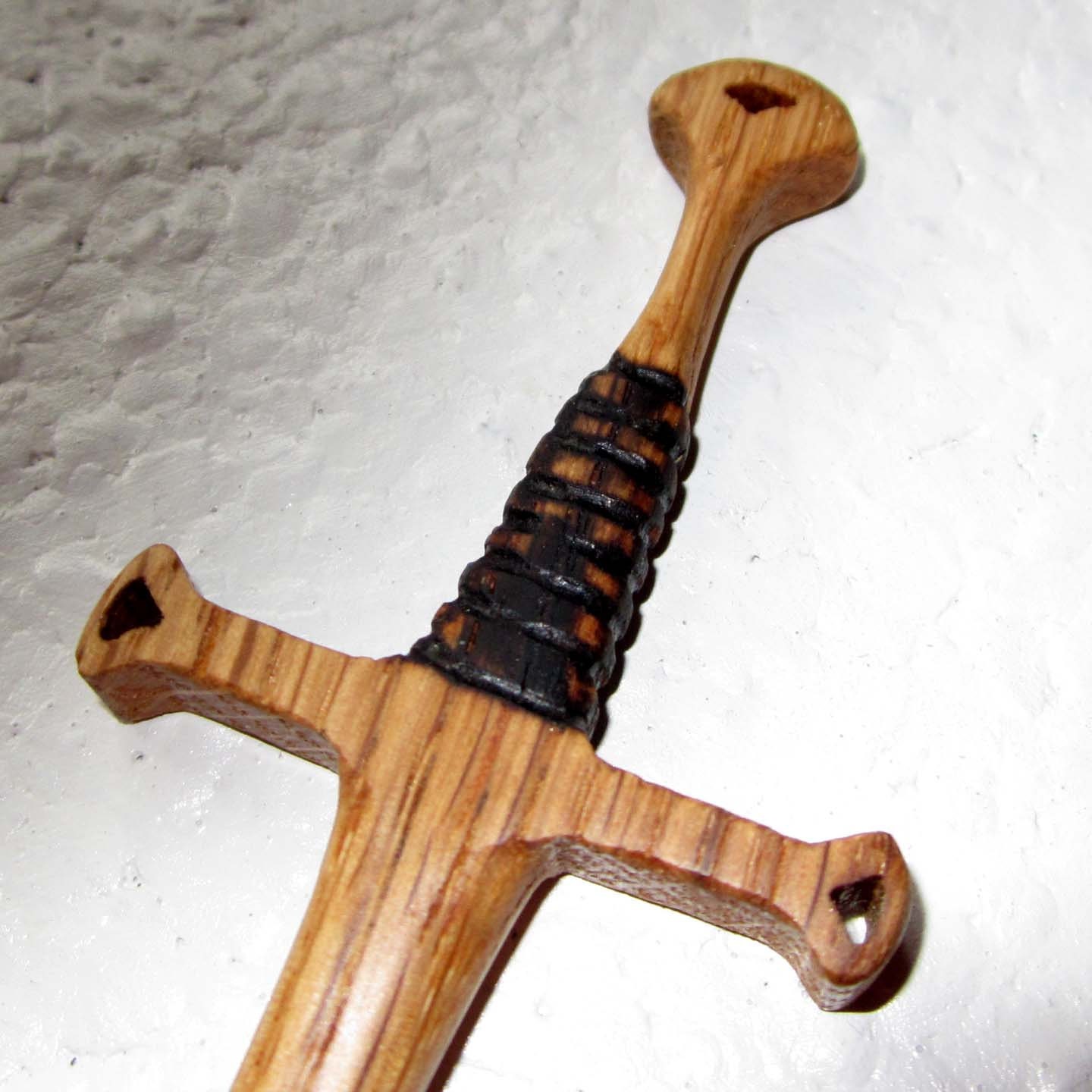 Hair Stick - Fantasy Sword 1 Hair Toy  in Oak