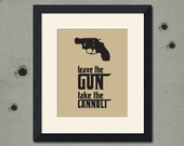 Godfather Inspired Art Print, Cannoli Quote, 8x10 inch