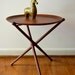 Mid Century Scandinavian Teak Folding Tray Table