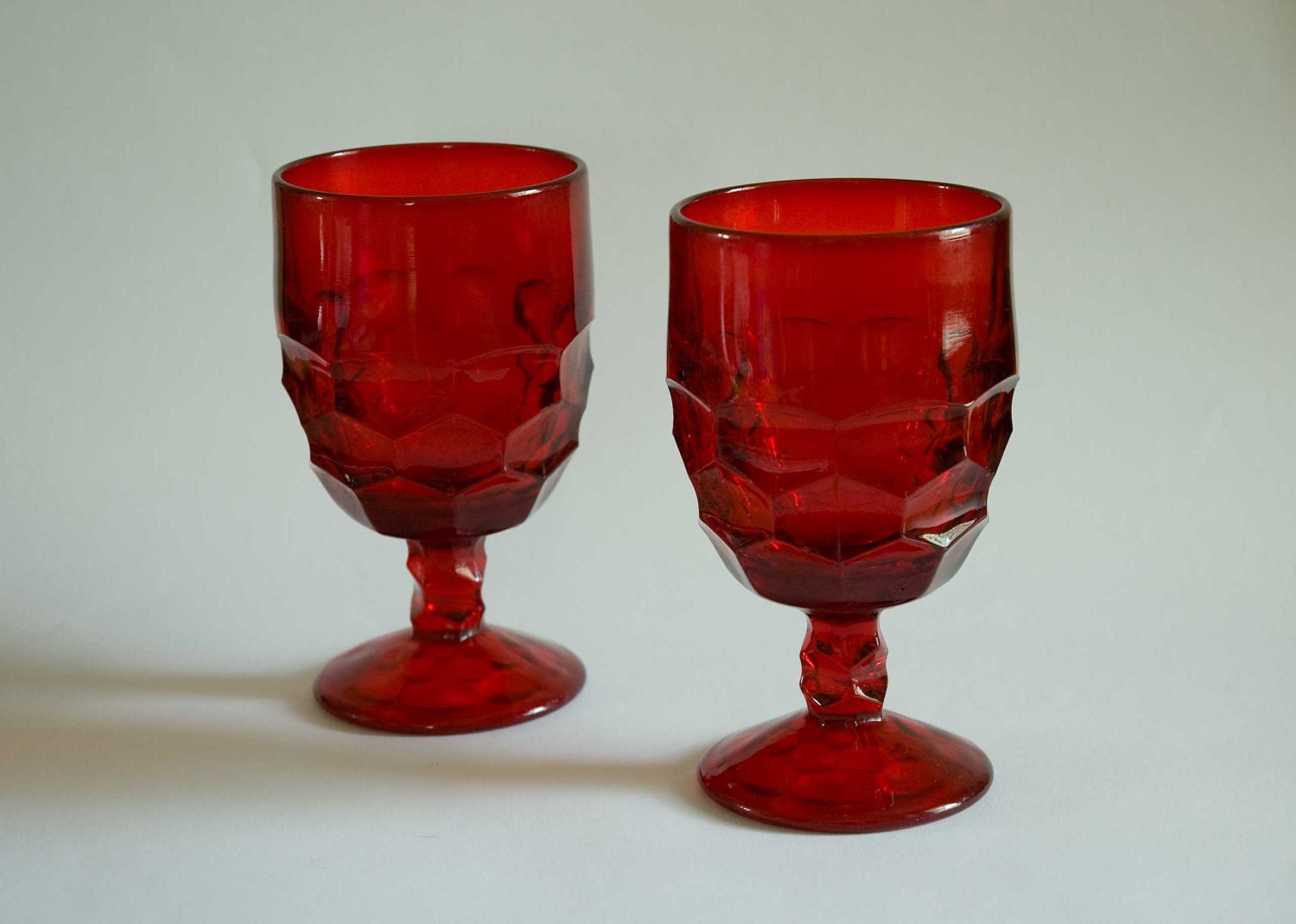 Vintage Ruby Red Glass 114