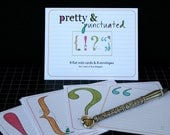 Pretty & Punctuated - flat notecards