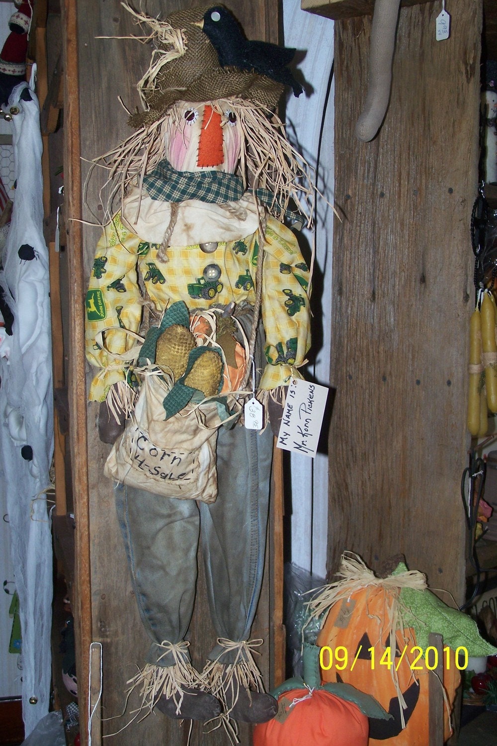 Scarecrow Mr Korn Pickens .... ACOL Etsy Team