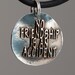 No friendship is an accident... Inspirational Quote on Fine Silver Charm Personalized