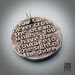 Cross the ocean  (020)... Gold Inspirational Words in Solid Silver Pendant, Necklace, Cell Phone Charm, Keychain, Tag,  Weddings