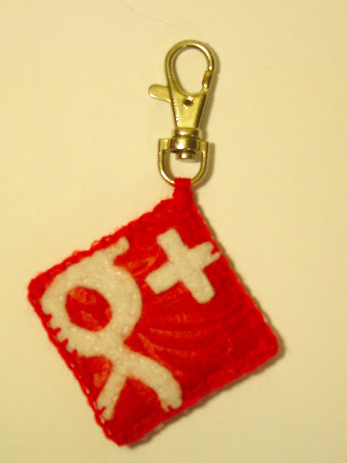Google Plus Logo Keychain/Zipper Pull/Backpack Charm