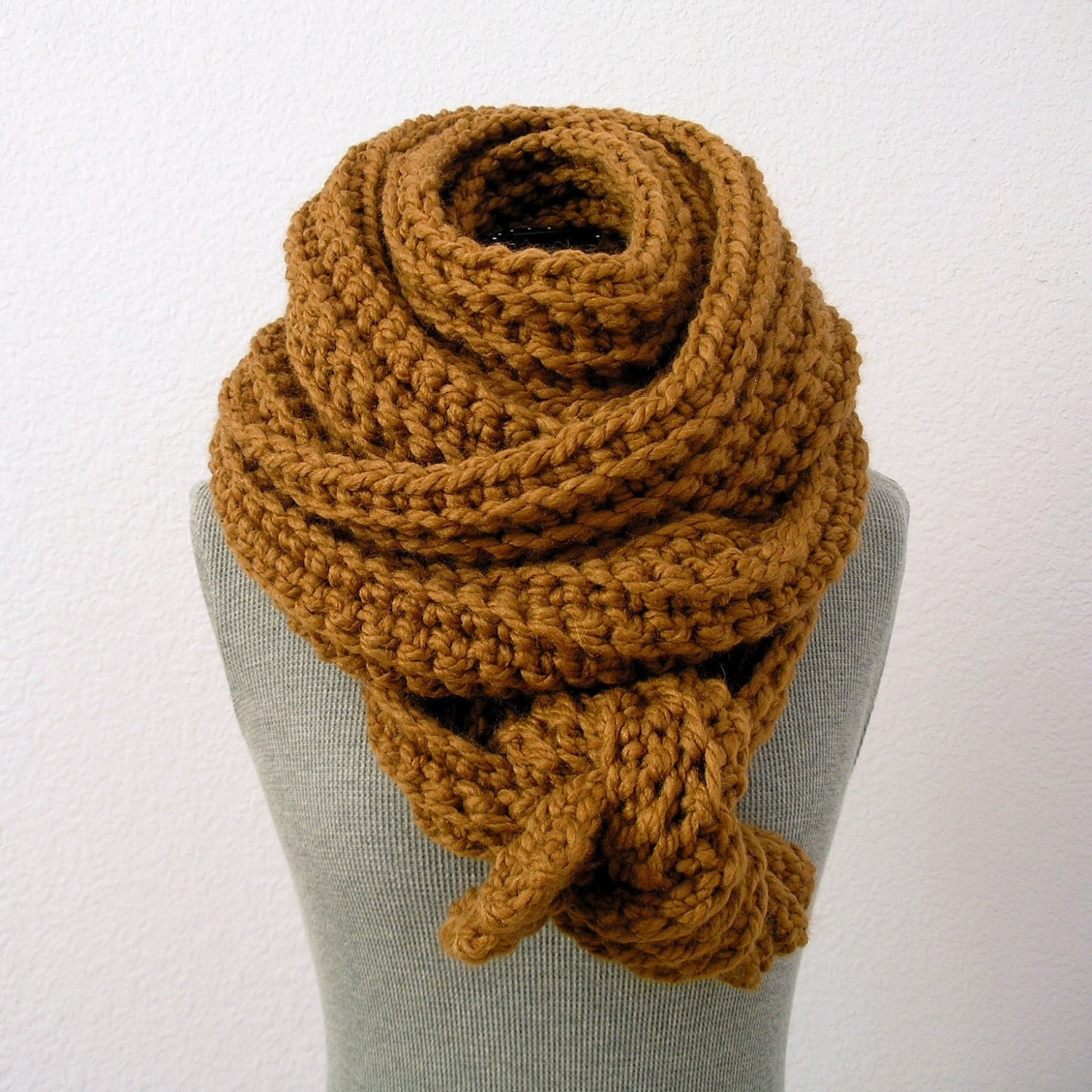 Huge Oversized Long Scarf, Autumn, Fall, Winter - Hazelnut - The Extra Long Belfort