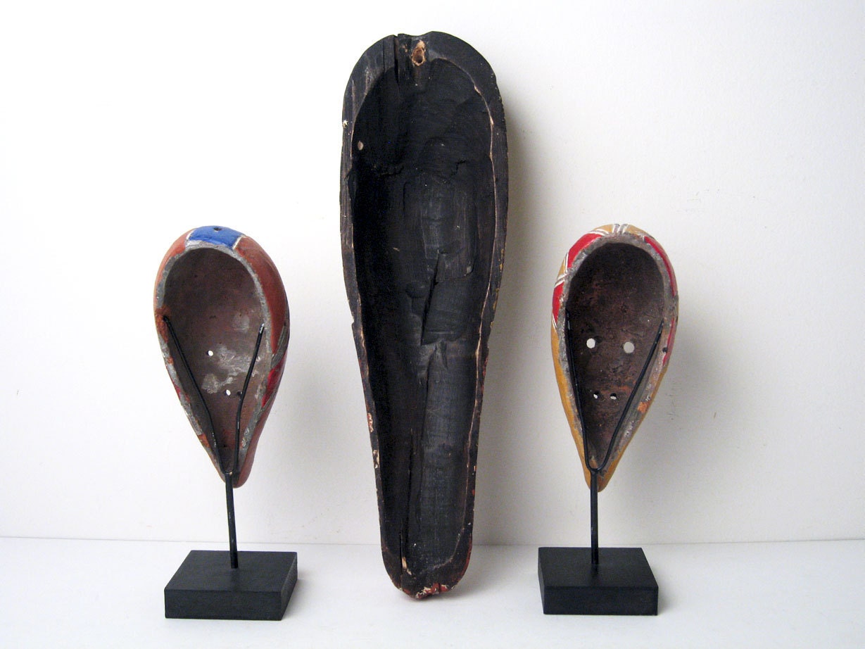 Decorative African Masks Collection - Mid-Century Decorative Objects
