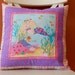 Mermaid Pillow, Little Girl Pink Pillow