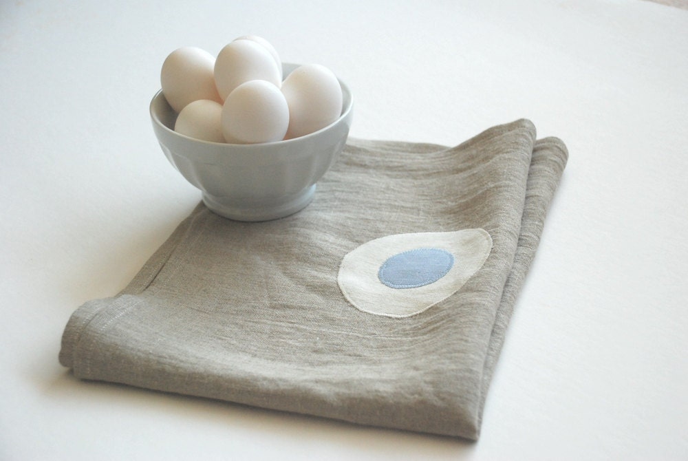 Natural Modern Dot Tea Towel