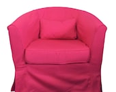 IKEA Ektorp Tullsta Custom Slipcover in Hot Pink Twill