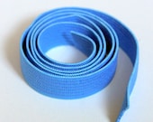 Woven Elastic, 10 Yards Elastic , Half Inch Wide Elastic, Flat Braided Elastic, Sewing Notions,  1/2 Inch Colored Elastic, Blue