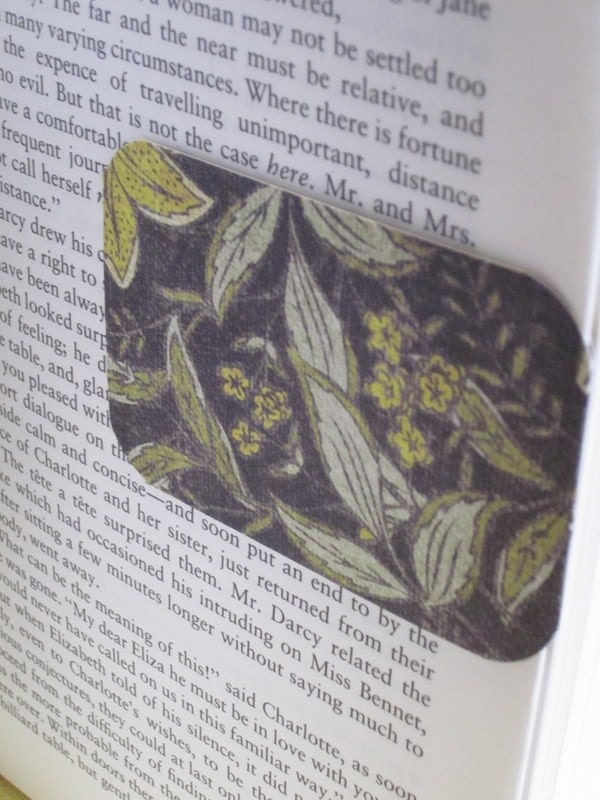 READY TO SHIP Green Reeds Magnetic Bookmark