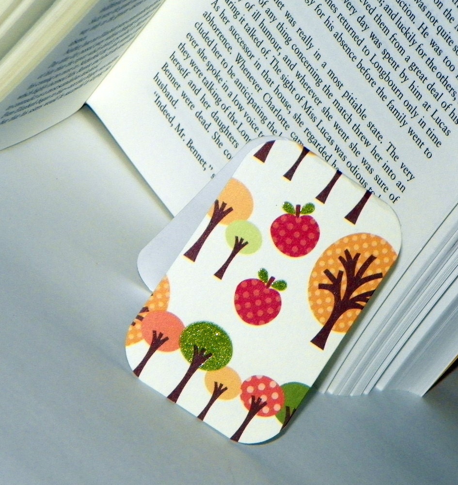READY TO SHIP Magnetic Bookmark (Autumn Trees)