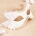 Mia White/Silver masquerade mask /req37430