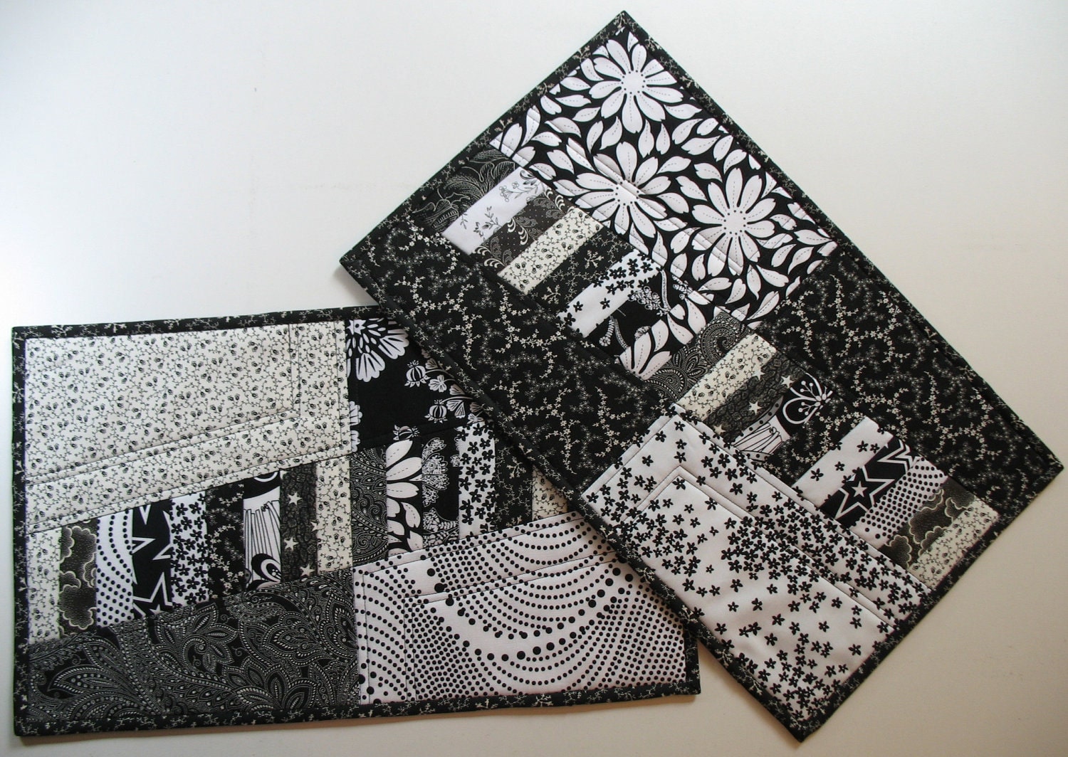 Unique Place Mats in Black and White