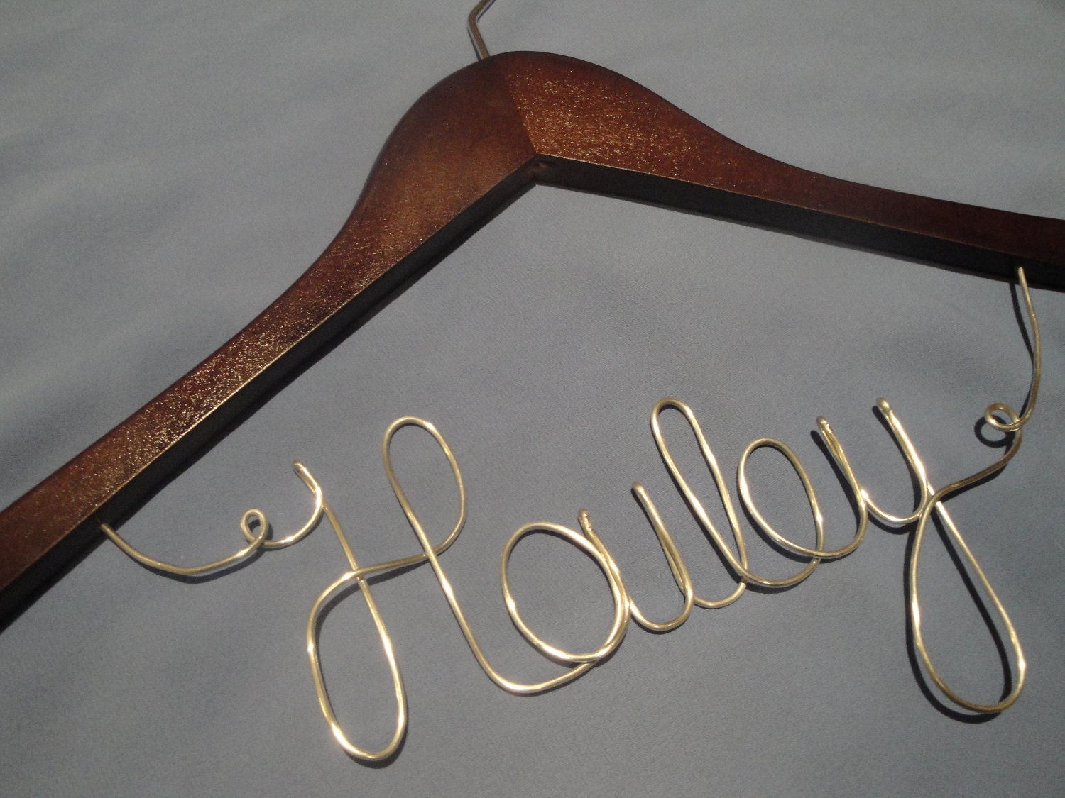 Personalized bridal hanger, Romantic script, Bride, Bridal party, wedding gift