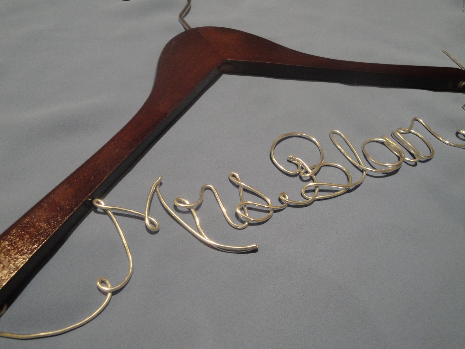 Personalized bridal hanger, Romantic script, Bride, Bridal party, wedding gift