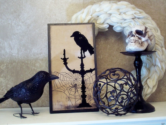 The Raven decorative wood board