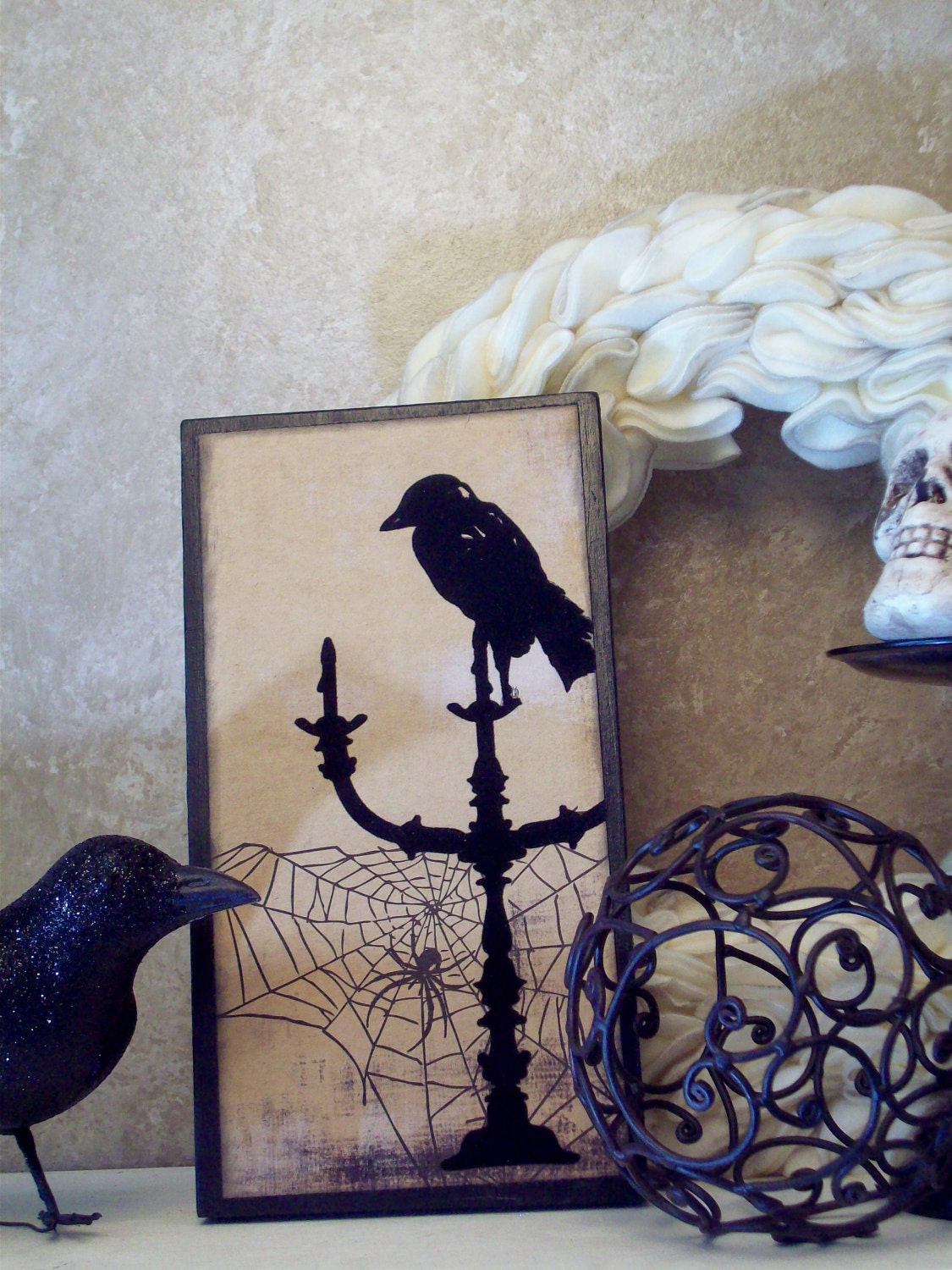 The Raven decorative wood board