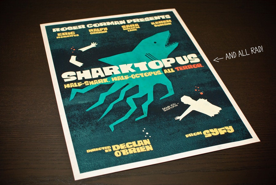 Sharktopus Print - 12x16 Print
