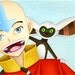 Avatar Last Airbender Print: Aang and Momo