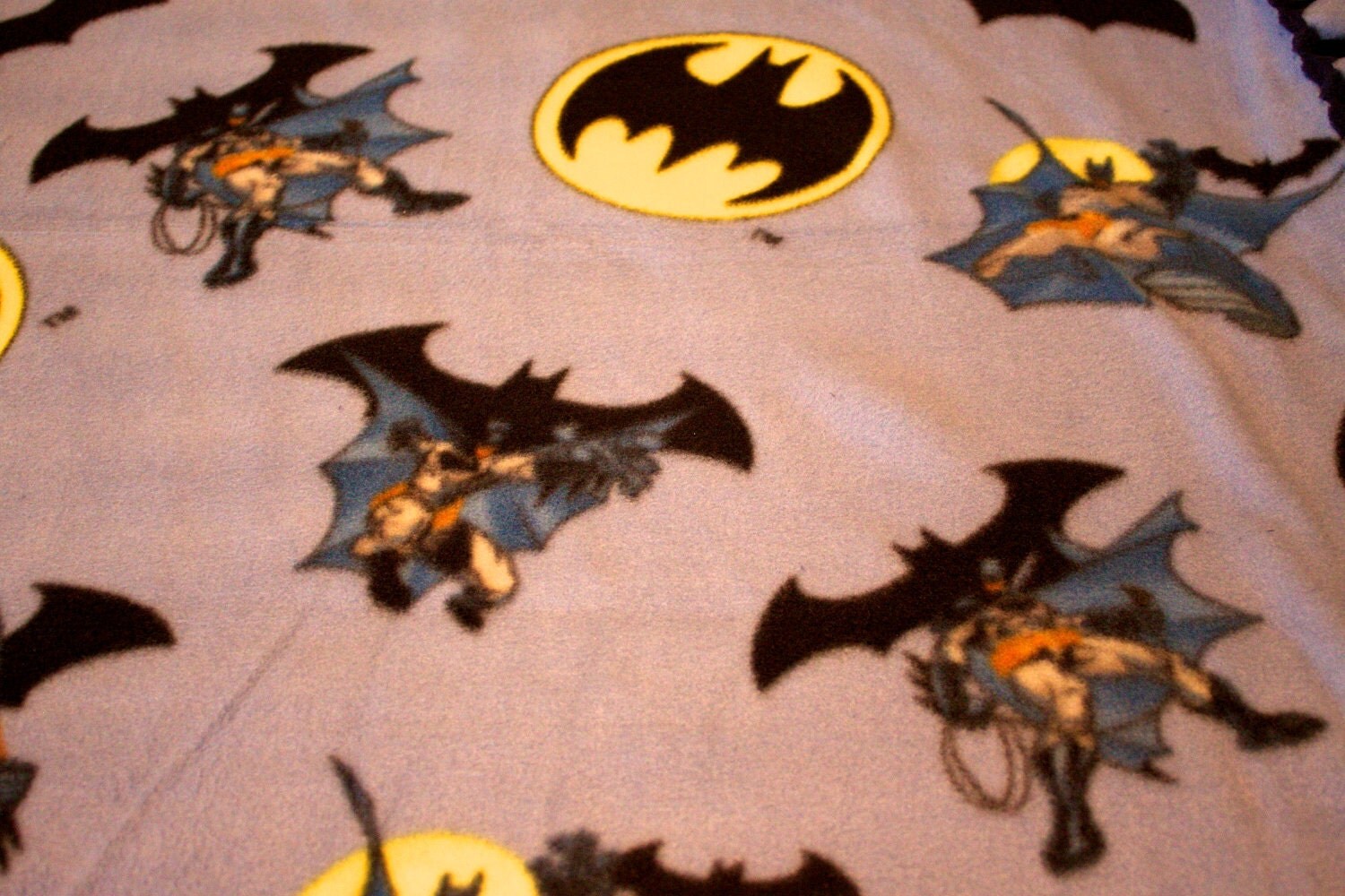 Batman Superhero No Sew Fleece Blanket by FlowersTowardsTheSun
