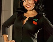Cherrylicious Rockabilly Pin Up Cardigan Sweater, All Sizes