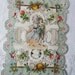 Antique Victorian Valentine Card Lacey Layer Die cuts message inside