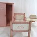 RESERVED SALE Ginny Vintage Doll Furniture or Ginnette Wardrobe Chair Table and Bed