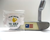 I'm Not Addicted To Golf, I Can Quit Anytime My Wife Makes Me - Funny Wood Magnet