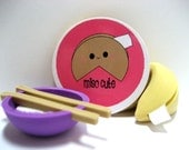 Fortune Cookie - Miso Cute - Wood Magnet