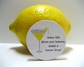 When Life Gives You Lemons, Make a Lemon Drop - Funny Wood Magnet