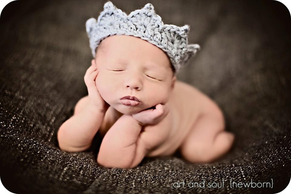 Newborn Baby Boy Photo Prop Crown