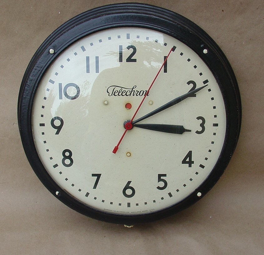 Telechron School Clock By Vintagegoodness1 On Etsy