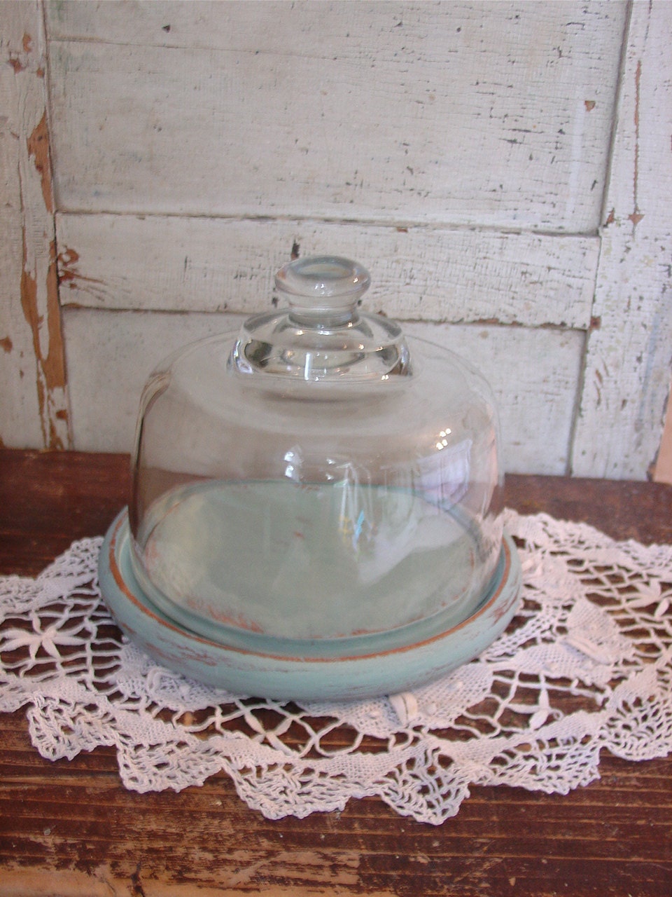 Upcycled Vintage Cheese Cloche