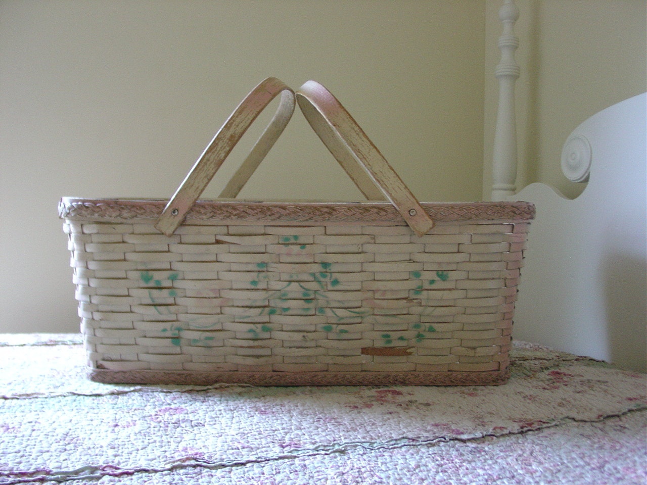 Vintage Wicker with Sweet Paint by vintagegoodness1