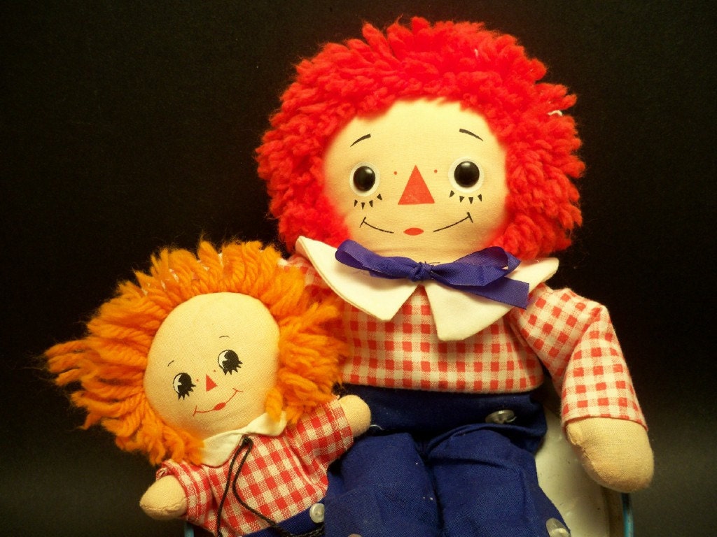 Vintage Knickerbocker Raggedy Andy Dolls